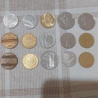 Varie monete da collezione + due libri antichi