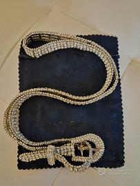 cintura elegante con strass 