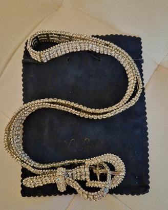 cintura elegante con strass 