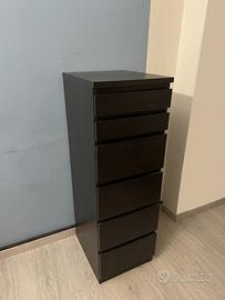 Cassettiera Nera Malm Ikea