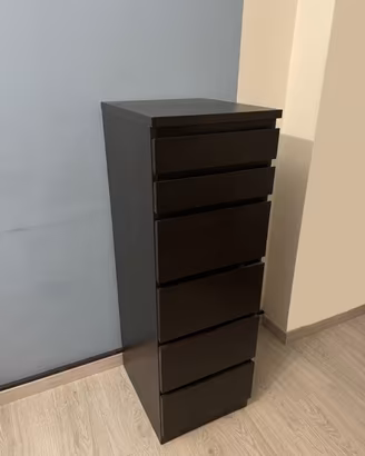 Cassettiera Nera Malm Ikea
