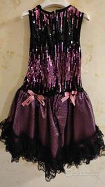 Vestito carnevale ballerina burlesque 7 anni