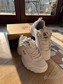 Fila Disruptor bianche donna n.38 – quasi nuove
