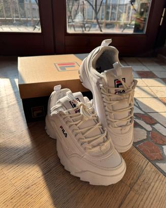 Fila Disruptor bianche donna n.38 – quasi nuove
