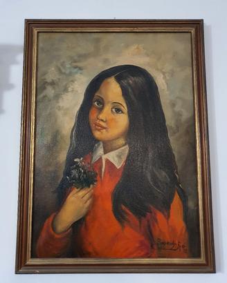 Dipinto olio su tela Borlacchi Rossi