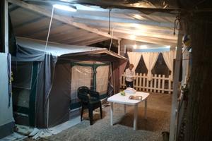 Roulotte in campeggio