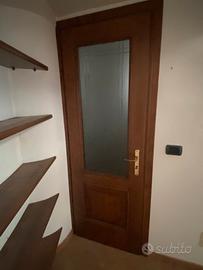Porte in legno massello con vetro