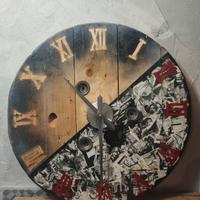 orologio da parete in legno