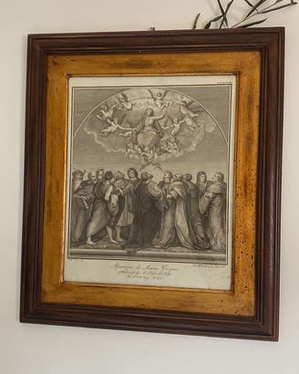 Incisione madonna
