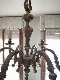 Lampadario in ottone per sala