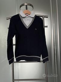 Polo bambino manica lunga blu tg 6 Fay Junior