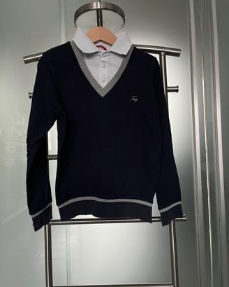 Polo bambino manica lunga blu tg 6 Fay Junior