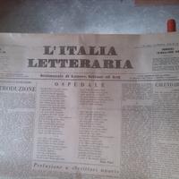 Sett. "l'Italia letteraria" anni 1929, 1930, 1931