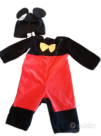 Maschera carnevale bimbo Topolino 12-18 mesi