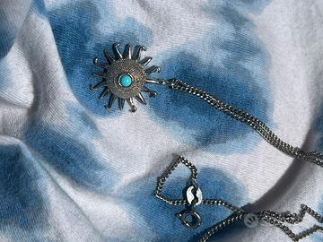 Collana in argento con corallo