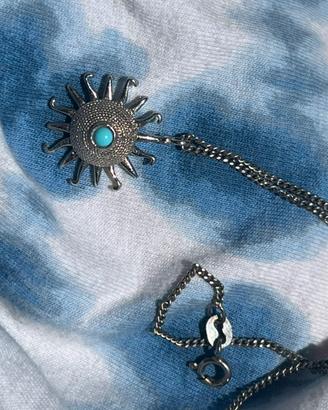 Collana in argento con corallo