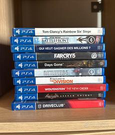Lotto 10 giochi per Sony PlayStation 4