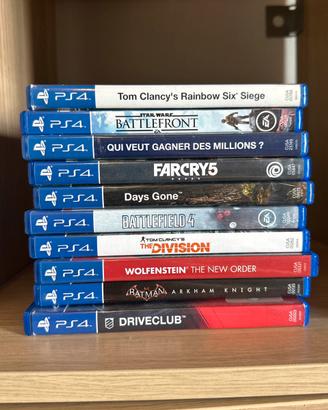 Lotto 10 giochi per Sony PlayStation 4
