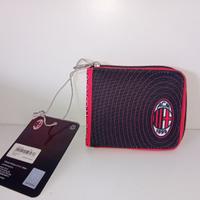 portafoglio milan con zip originale
