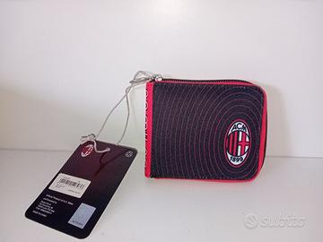 portafoglio milan con zip originale