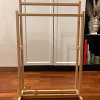 Portasciugamani doppio in legno bambù ikea