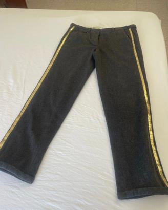 Pantalone lana cashmere grigio donna Golden Goose