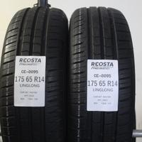 2 PNEUMATICI USATI 175 65 R14 82H LINGLONG DOT-202