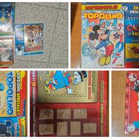 Topolino+Francobolli+carte da gioco d'autore