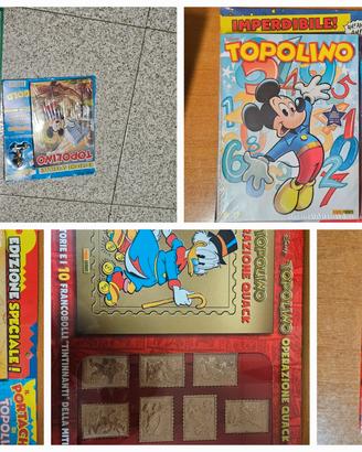 Topolino+Francobolli+carte da gioco d'autore