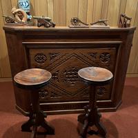 Mobile bar in legno