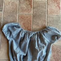 Top a righe in 100% lino – Made in Italy