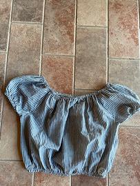 Top a righe in 100% lino – Made in Italy