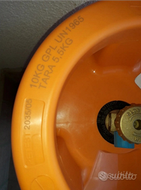 Bombola in vetroresina nuova orange