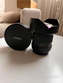 Obiettivo grandangolare Samyang f2.8 14 mm