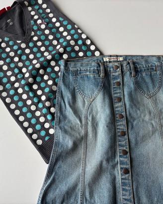Gilet Puma + Gonna Jeans A&F Y2K