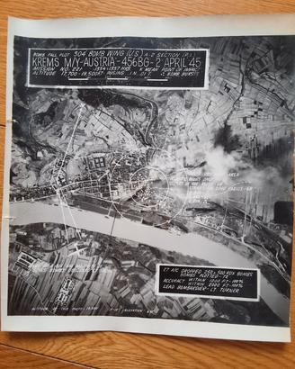 militaria foto aerea bombardamento Krems