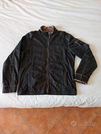 Giacchetto Blu Staff simil-pelle poliestere XL