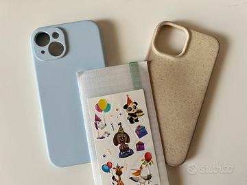 2 cover iPhone 14 + pellicola in vetro temperato