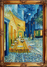 Cafe´ de Nuit   ( 100x71 cm )  Van Gogh  olio