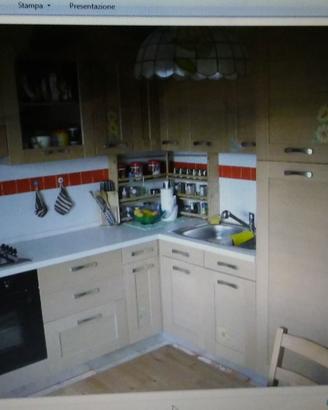 Cucina di rovere chiaro