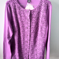 Cardigan tulle ricamato T. 5