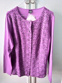 Cardigan tulle ricamato T. 5