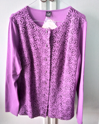Cardigan tulle ricamato T. 5