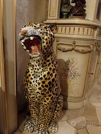 leopardo in porcellana 