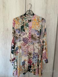 Vestito a camicia (Camicione) lungo a fantasia