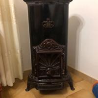 Stufa d’epoca Franco Belge in ghisa smaltata – Ori