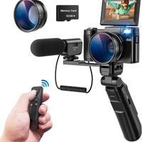Fotocamera digitale 4K con accessori