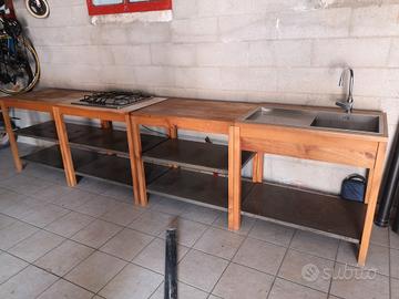 cucina, mobile bagno, stufa a pellet