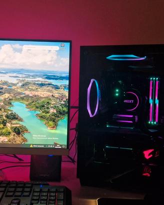 schermo Acer 25 p. 2k  - gpu gigabyte 1050 ti