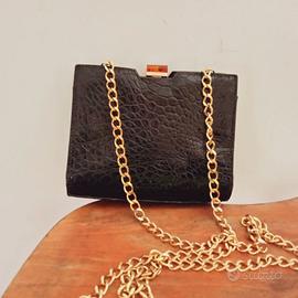 Borsa made in Italy in vera pelle di coccodrillo